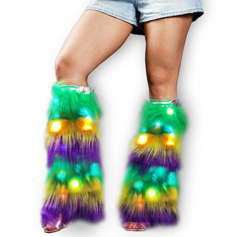 Mardi Gras Light Up Leg Warmer