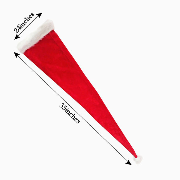 Light Up Led Santa Hat-Black