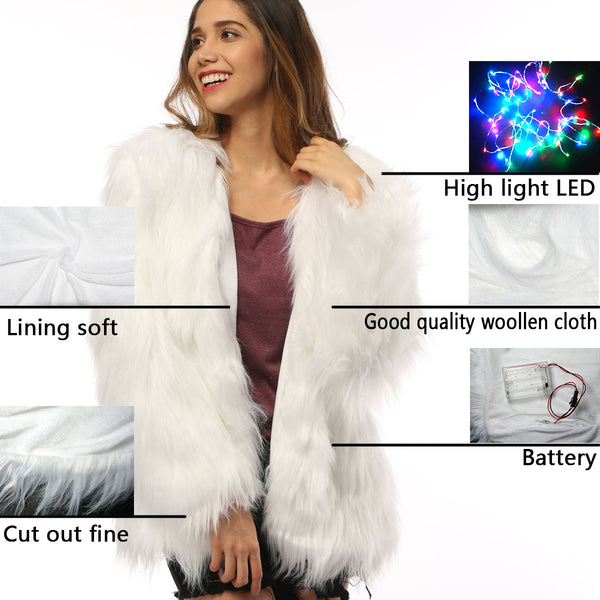 Light Up Fur Coat Jacket