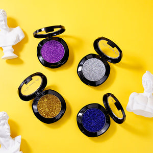 TikTok monochrome eye shadow diamond pearl glitter powder sequins mashed potato portable  highlight stage makeup