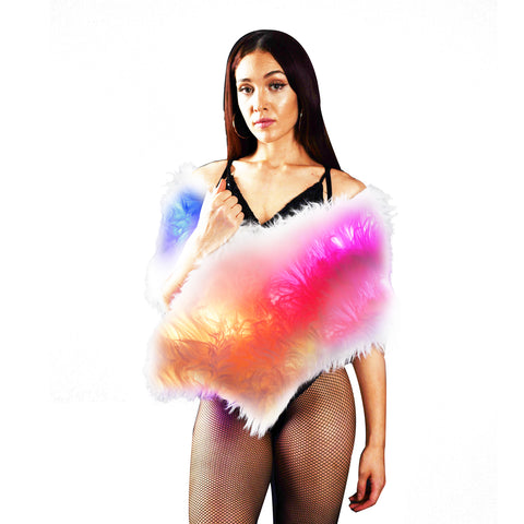 Bluetooth Led Light Up Fur Wrap