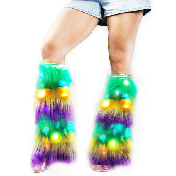 Mardi Gras Light Up Leg Warmer