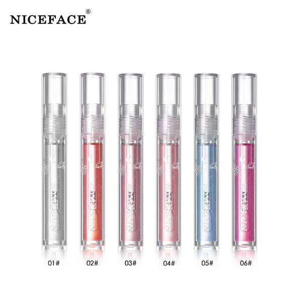 Niceface lip gloss 6 pcs lip gloss lip  moisturizes