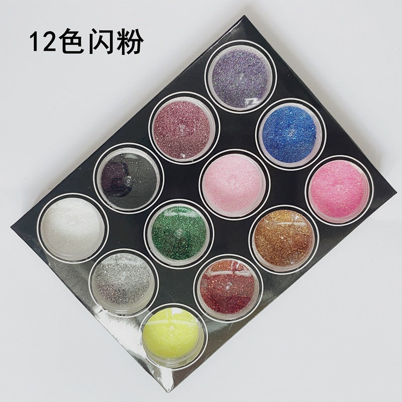 Nail accessories  nail sequins glitter 12 color  Tiktok