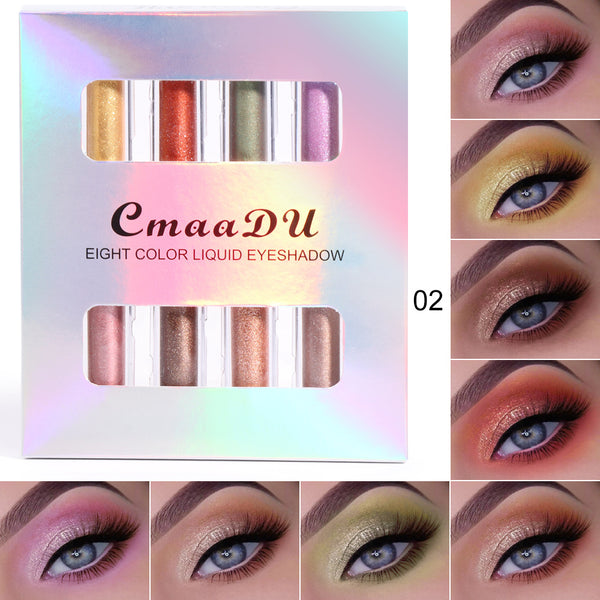 TikTok CmaaDu  liquid eye shadow 16 color 8pcs and 8color 4pcs