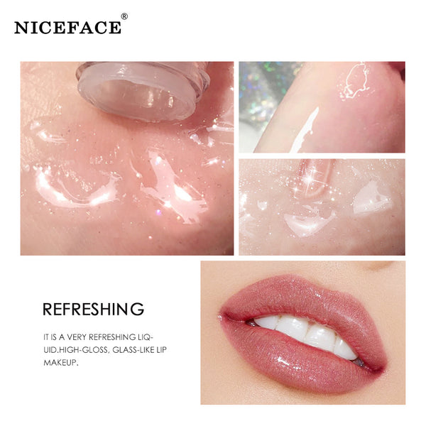 Niceface lip gloss 6 pcs lip gloss lip  moisturizes