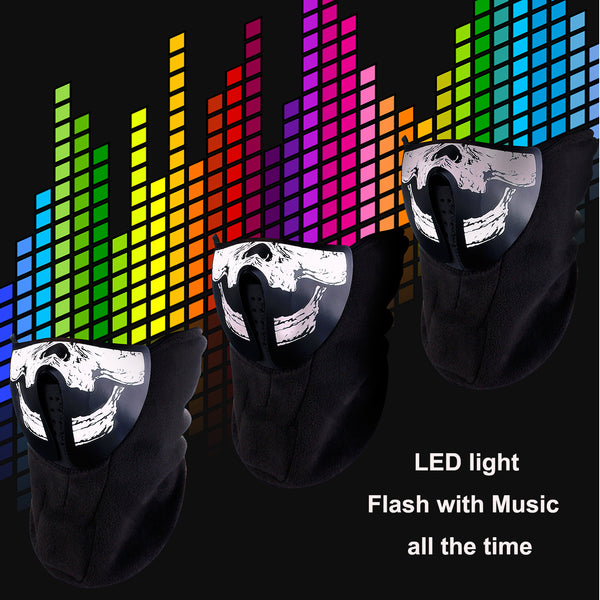 Sound Activated Rave Light Up Mask-023